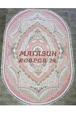 Натуральный ковер Ritim 36073 Розовый овал